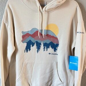 Columbia Cream Hoodie size S new